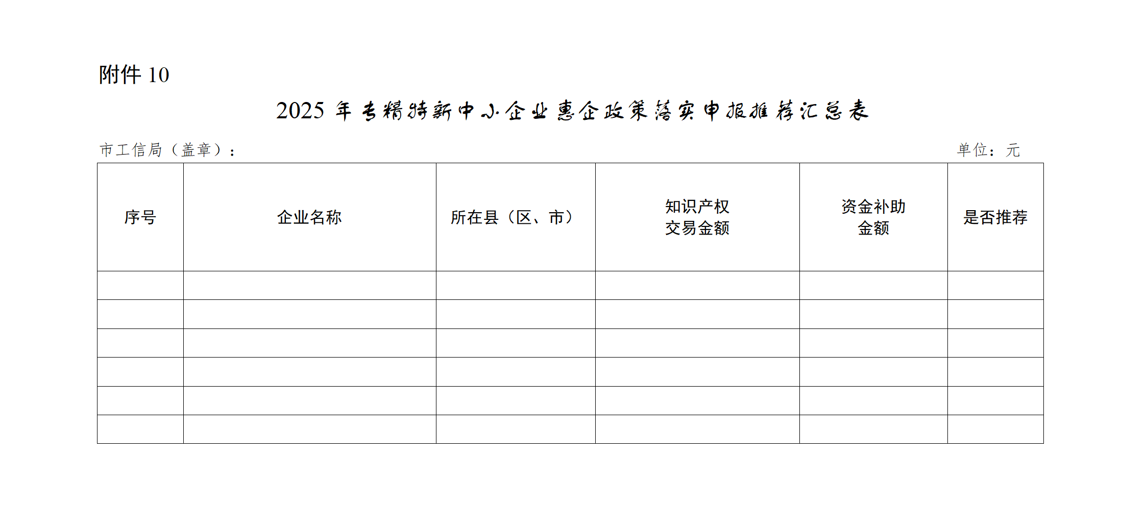 10.2025年专精特新中小企业惠企政策落实申报推荐汇总表_01.png