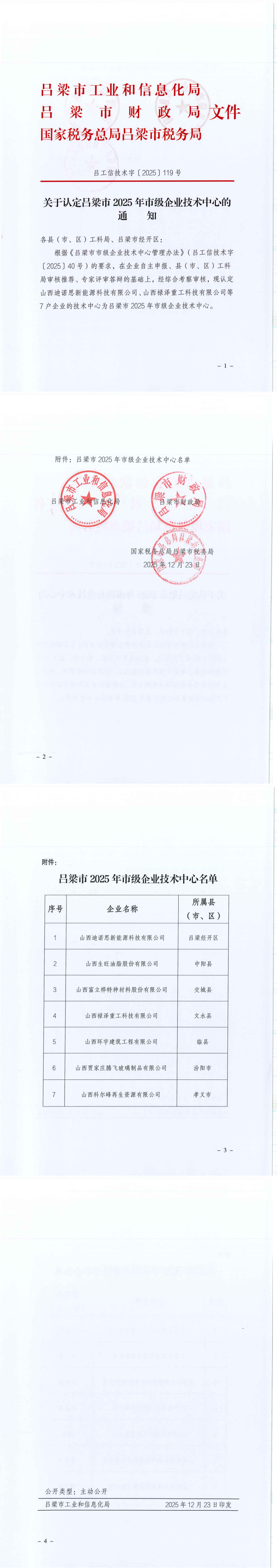 关于认定吕梁市2025年市级企业技术中心的通知_00.png